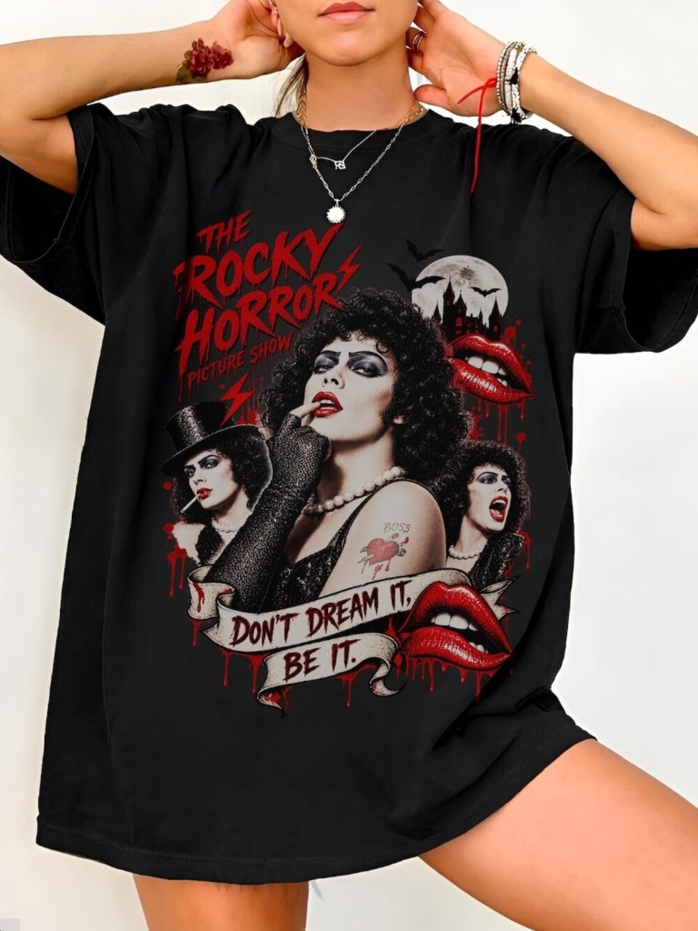 Rocky Horror Picture Show Frank N Furter Graphic Tee, Tim Curry Shirt